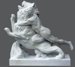 Hercules Wrestles Lion