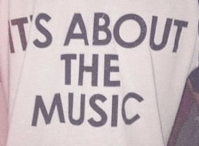 It's about the music